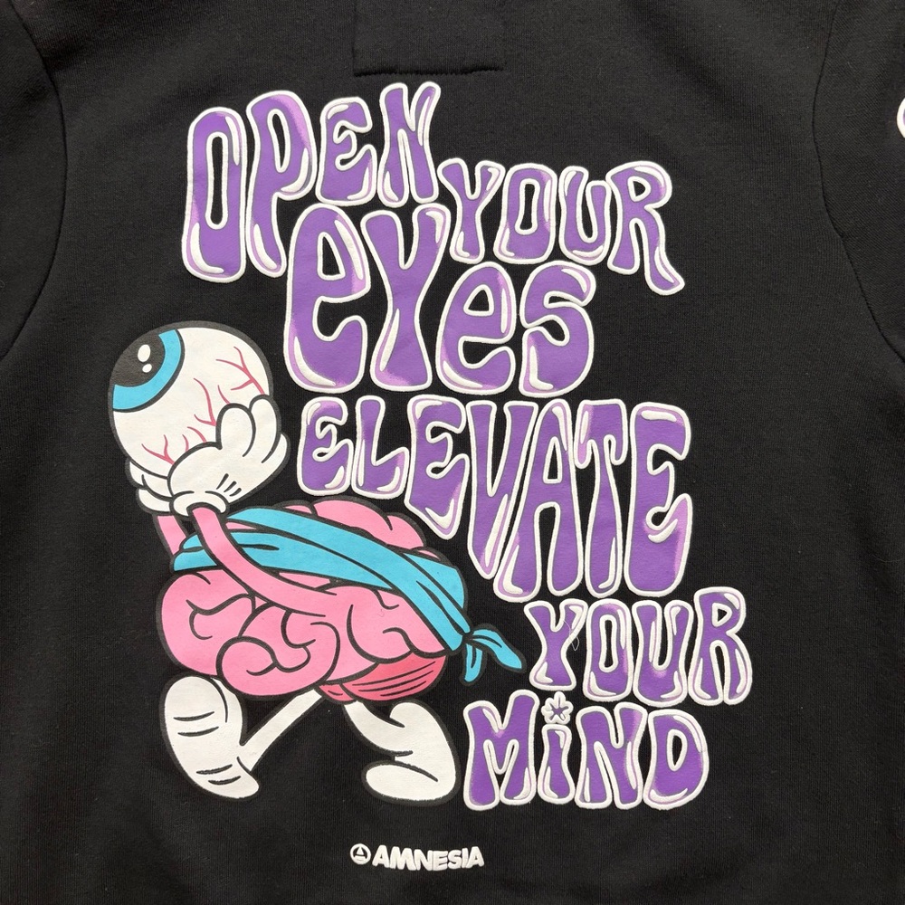 Large Youth 14 Amnesia Hoodie With Graphic Print